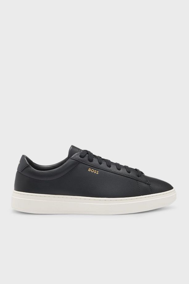 Hakiki Deri Logolu Sneaker Ayakkabı Erkek AYAKKABI 50536480 002 - 1