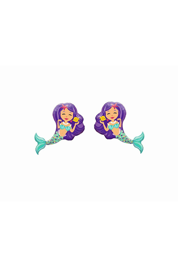 2-Piece Mermaid Foil Balloon Mini Size