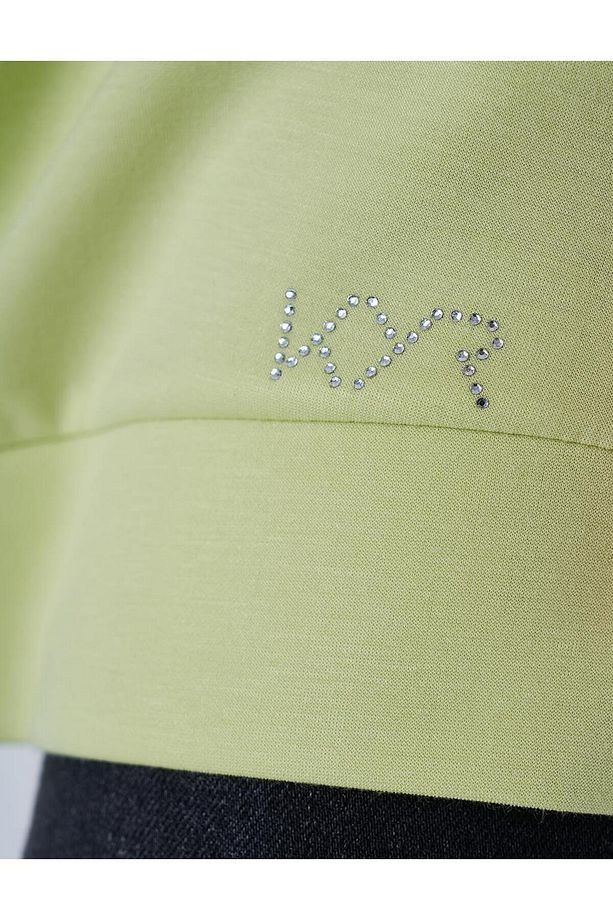 Hotfix Baskılı Scuba Sweatshirt Lime - 7