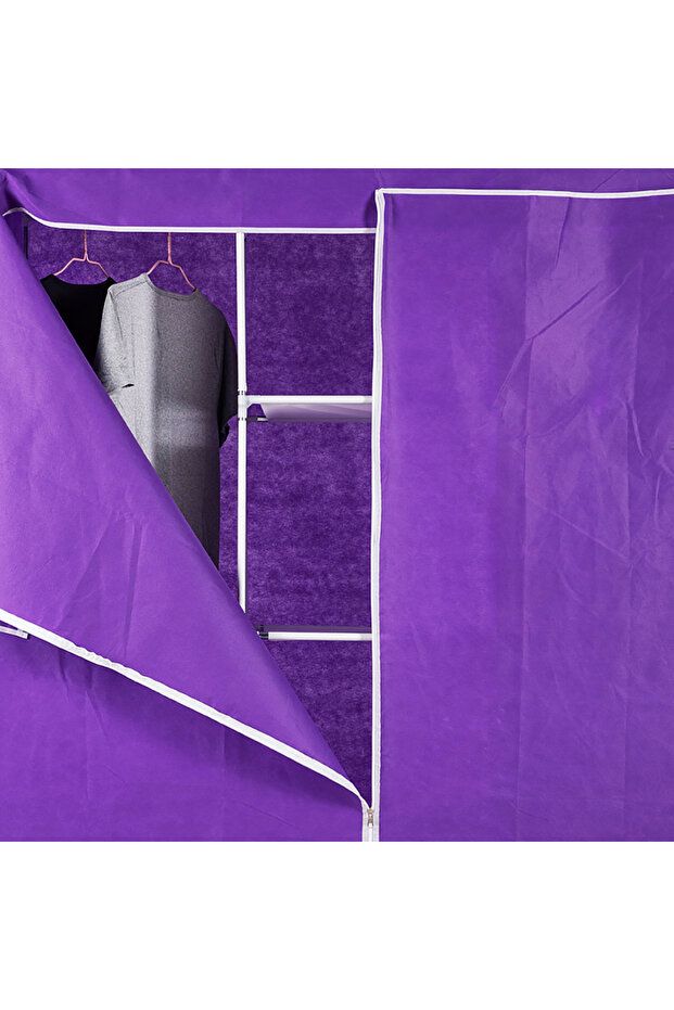 خزانة ملابس منزلية من القماش متعدد الطبقات - 6