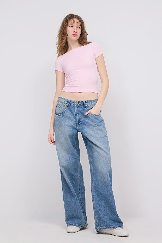 تي شيرت مودال بأكمام قصيرة P4298