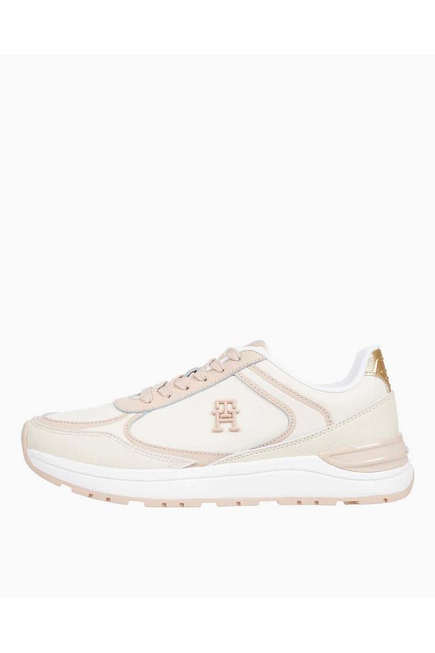 Kadın Kalın Tabanlı Marka Logolu Bağcıklı Pembe Sneaker FW0FW08325-TRY - 1
