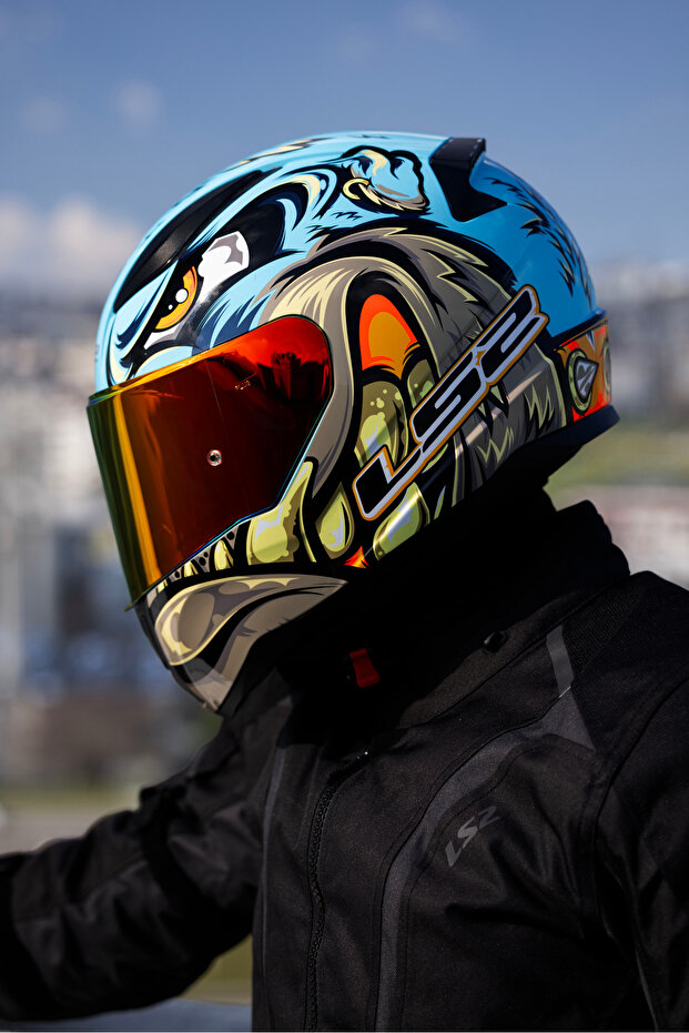 RAPID 2 NEO MAVİ-MOR KASK - 1