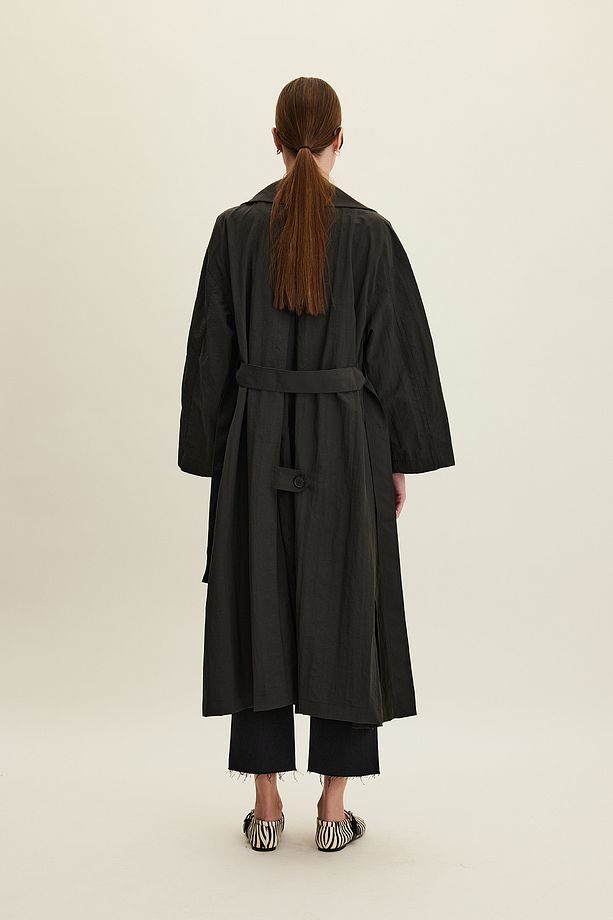 JUDE OVERSIZE TRENÇKOT ANTRASİT - 5