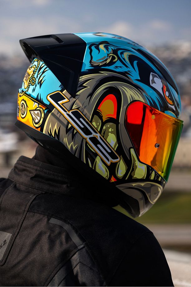 RAPID 2 RACE NEO MAVİ-MOR KASK - 3