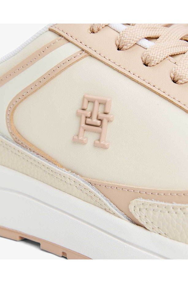 Kadın Kalın Tabanlı Marka Logolu Bağcıklı Pembe Sneaker FW0FW08325-TRY - 6