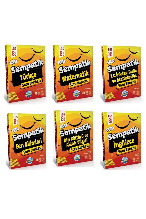 Ünlüler 8. Sınıf LGS Tüm Derler Sempatik Soru Bankası Seti - 2