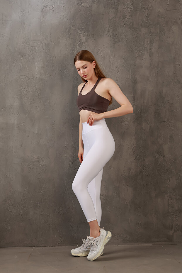 Yüksek Bel Basic Örme Tayt MISSTA2264 - 3