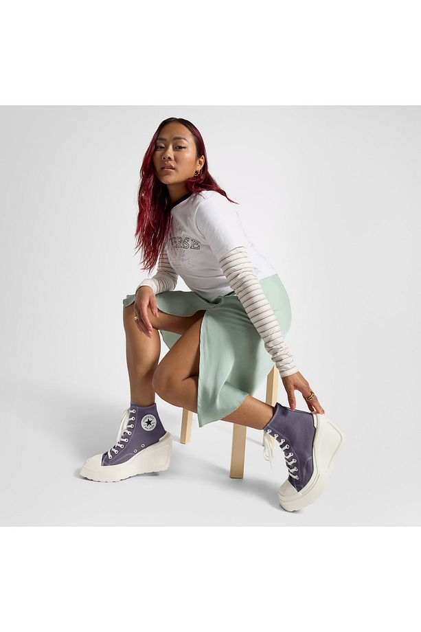 Chuck 70 De Luxe Wedge Unisex Mor Platform Sneaker - 5