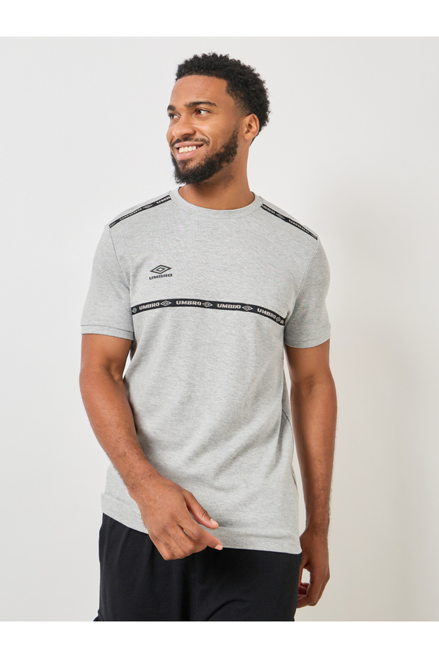 Logo Taping Detail Crew Neck T-Shirt