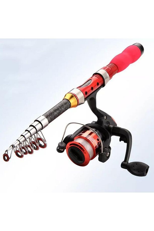 1.5m Lrf Spin Olta Kamış Seti Motorlu Misinalı Kullanıma Hazır - 1