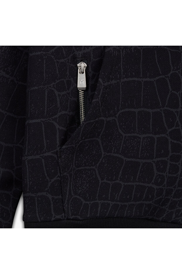 Classic Kadın Siyah Sweatshirt - 3