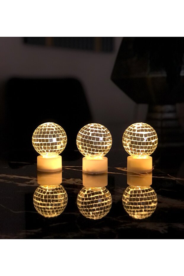 Mini Disko Topu Gece Lambası 3'lü - 1