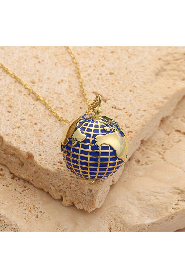 MİNELİ DÜNYA KOLYE - 1