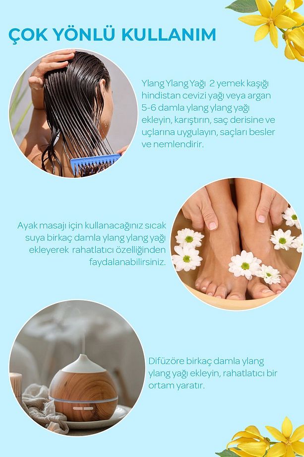 Onka Farma Ylang Ylang Yağı - %100 Saf Ylang Ylang Uçucu Yağı - 10 ml - 6