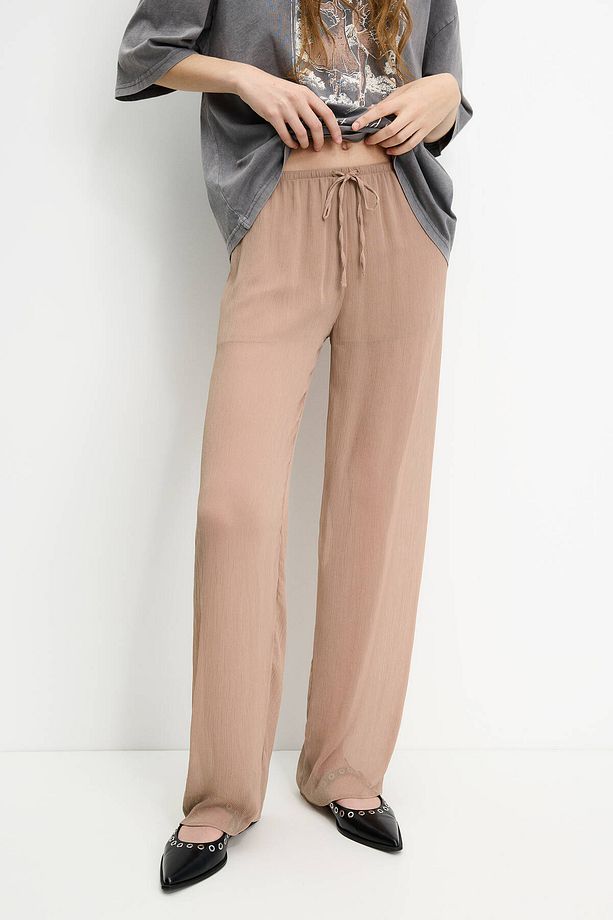 Dökümlü rustik jogger pantolon - 3
