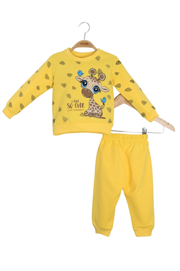 طقم مزدوج بنمط الزرافة (1-4 سنوات) - 1
