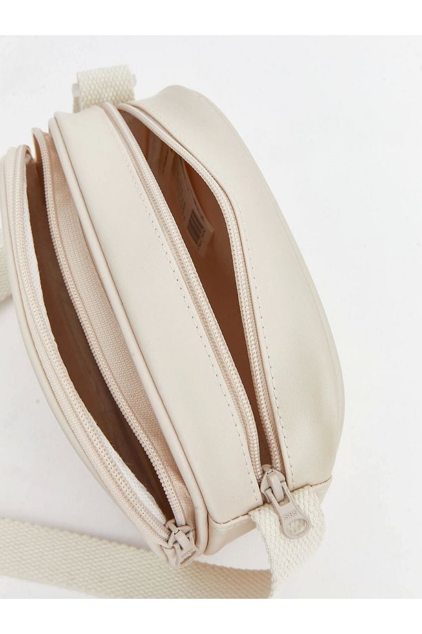 LCW ACCESSORIES BEJ Deri Görünümlü Kız Çocuk Omuz Çantası - 4