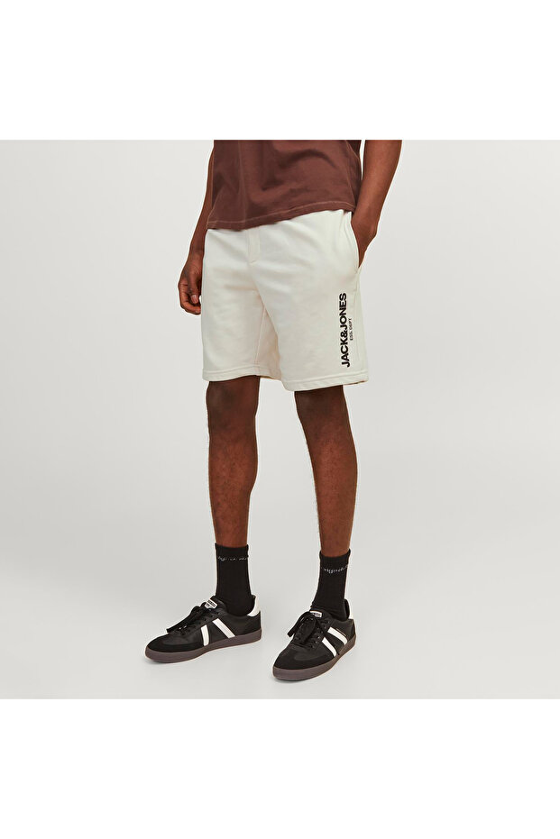 شورت كريمي عادي مناسب للرجال Jpstgale Sweat Shorts Naf