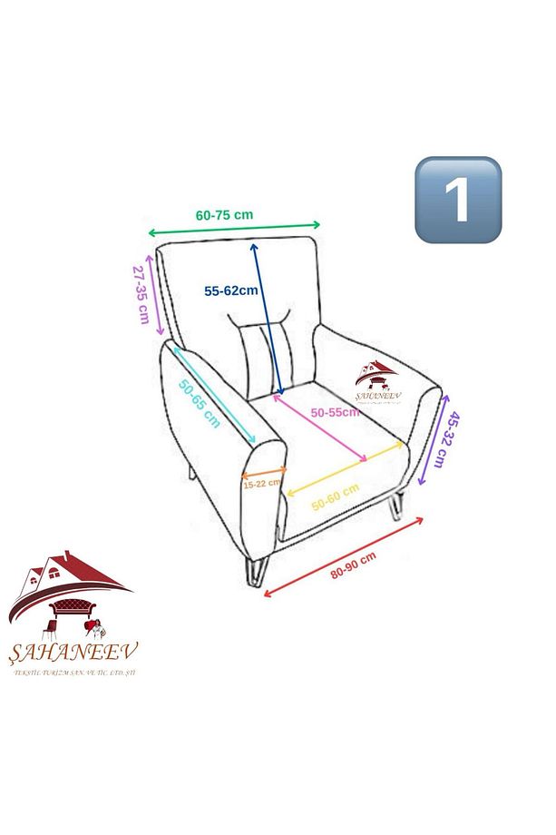 3 3 1 1 Italyan Süet Koltuk Örtüsü(KİREMİT) - 8