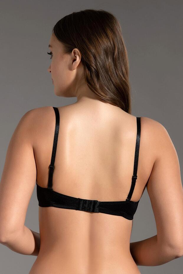 Basic B Cup Destekli Sütyen | Siyah 7015 - 4