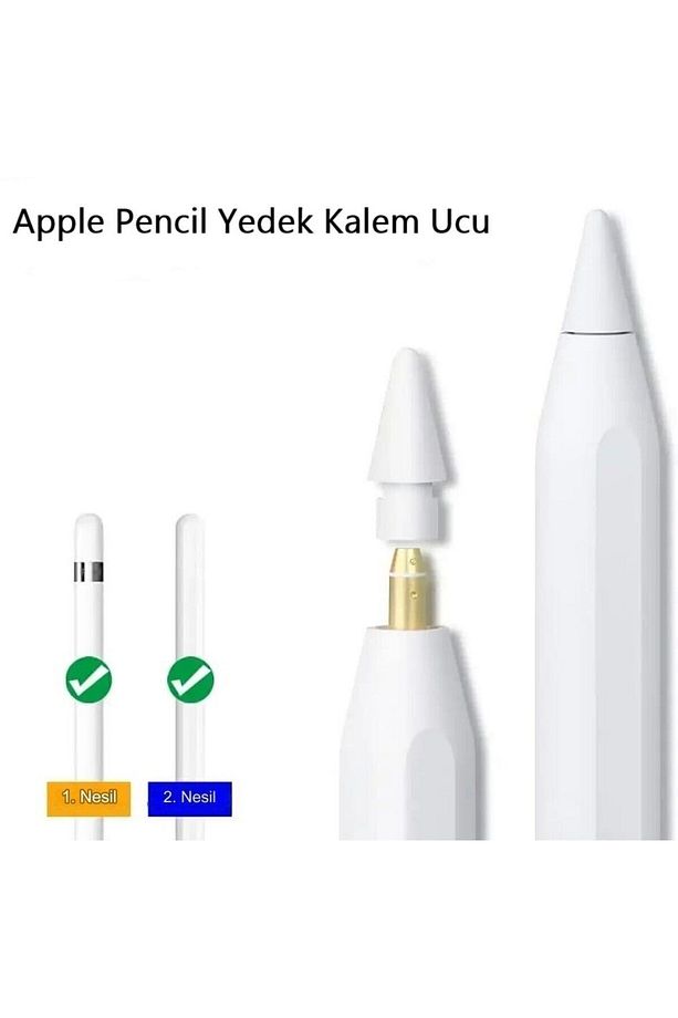 Apple Ipad Pencil Uyumlu Kalem Ucu 1. Ve2.nesil Usb-c/pro Kalem Yedek Uç Kalem Ucu Tablet Ucu 1 Adet - 7