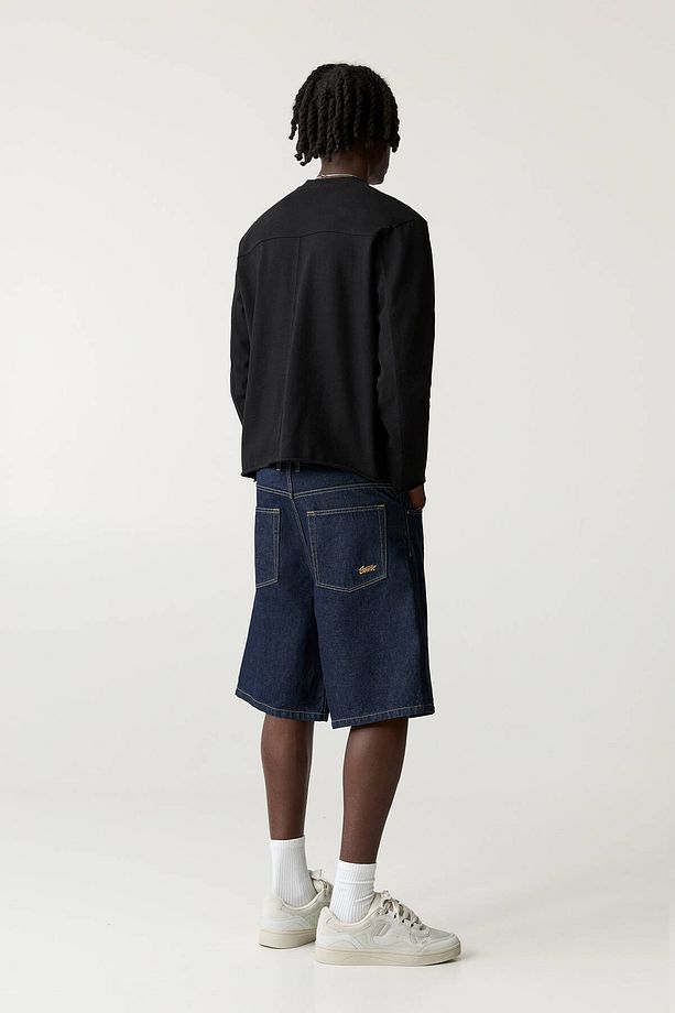 Baggy denim bermuda şort - 4