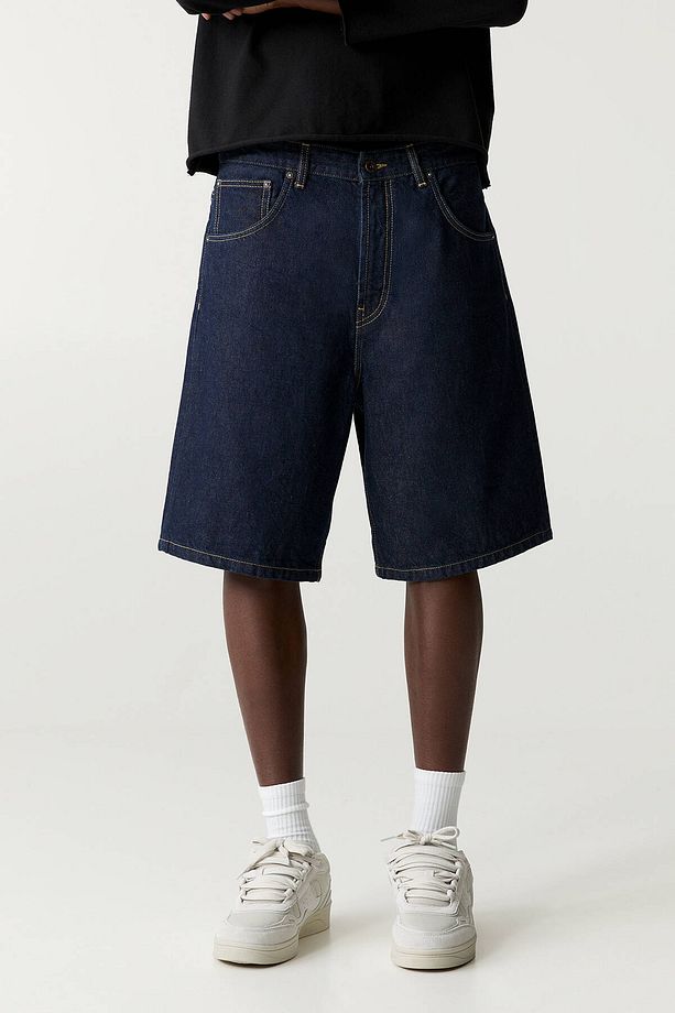 Baggy denim bermuda şort - 2