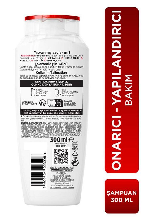 3lü Elseve Komple Onarıcı 5 Yapılandırıcı Bakım Şampuanı 300 ml - 8
