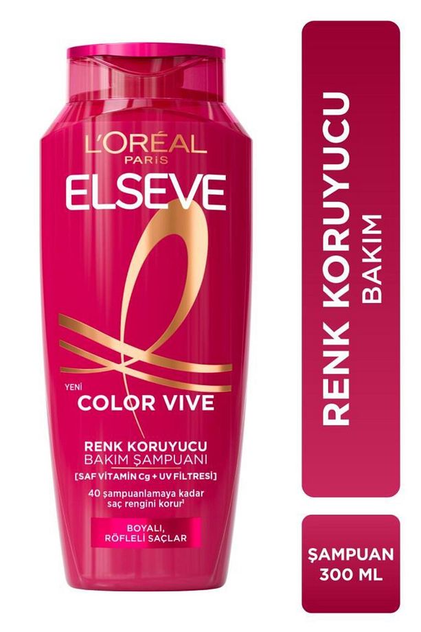 3lü Elseve Color Vive Renk Koruyucu Bakım Şampuanı 300 ml - 2