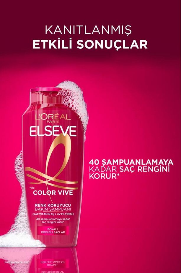 3lü Elseve Color Vive Renk Koruyucu Bakım Şampuanı 300 ml - 5