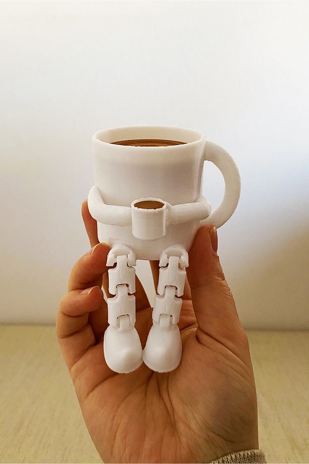 Kahve Köşesi Sevimli Biblo Seti 3lü Kahve Çekirdeği, Bej Kahve Kupası, Moka Pot, Coffee Set 8cm - 3