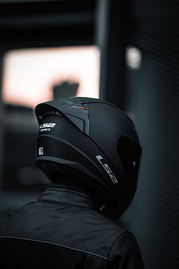 Rapid 2 Race Mat Siyah Kask - 5