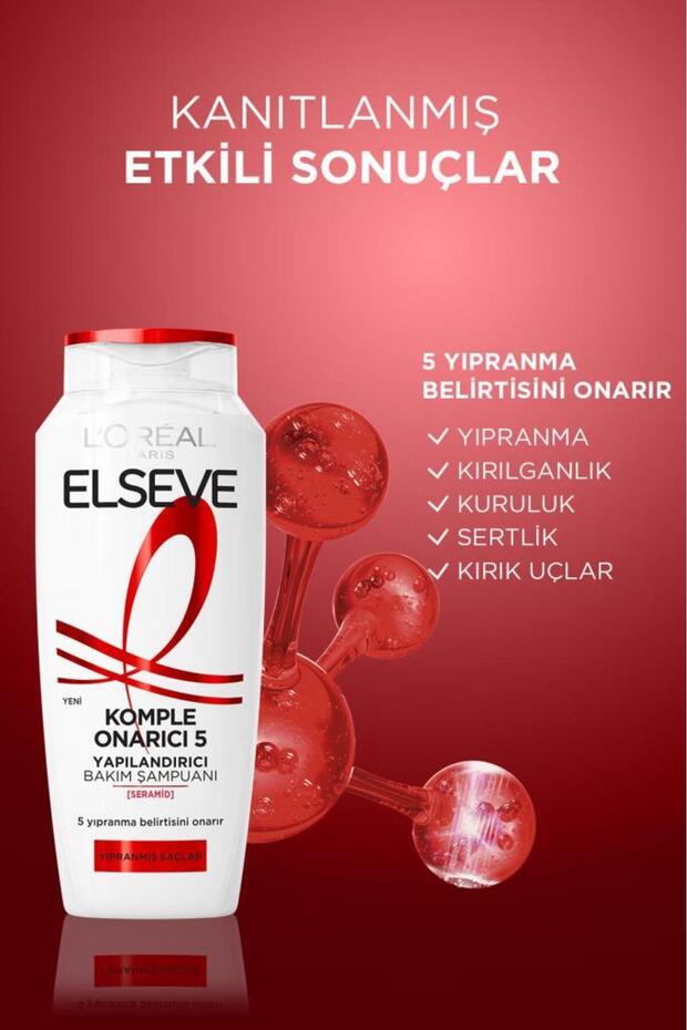 5-Pack Elseve Complete Repair 5 Structuring Care Shampoo 300 ml - 5