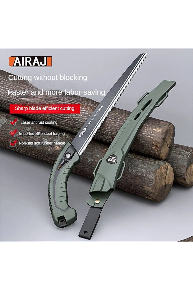 200mm-299mm AIRAJ Hand Saw , Japanese Style Saw, Tree Sawing Tool , Garden Logging Tool , Woodworkin