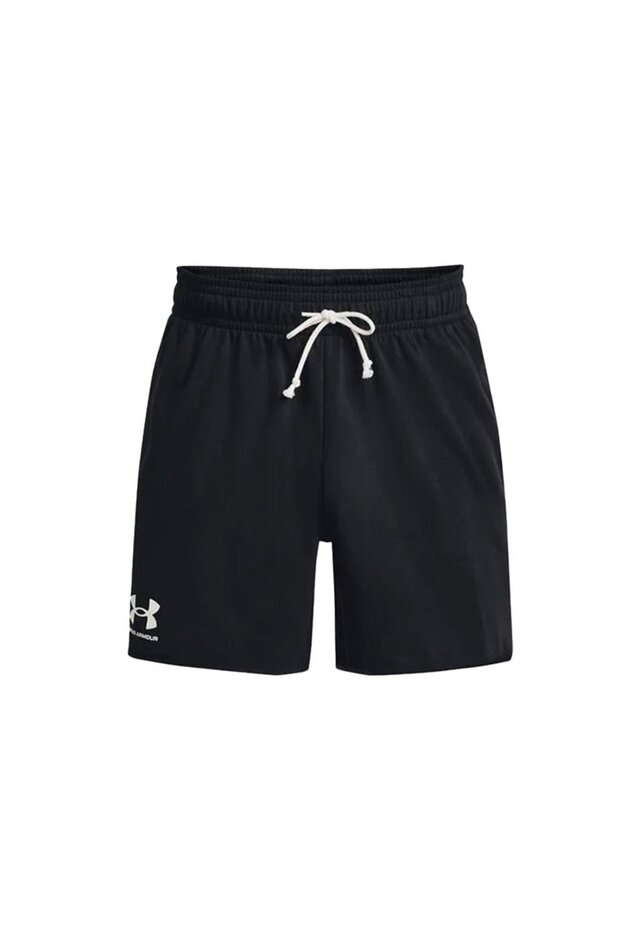 Ua Rival Terry 6in Short Erkek Şort 1382427-001 Siyah - 1