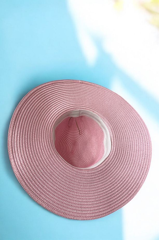 Pembe Hasır Şapka - 3