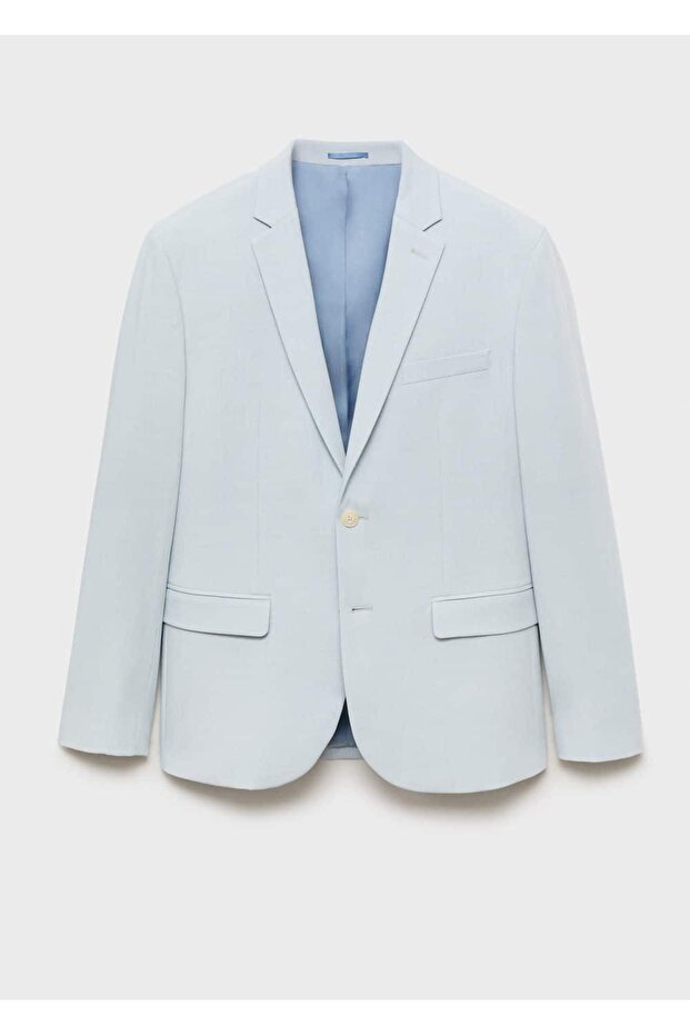 Streç kumaştan süper dar kesim blazer ceket - 3