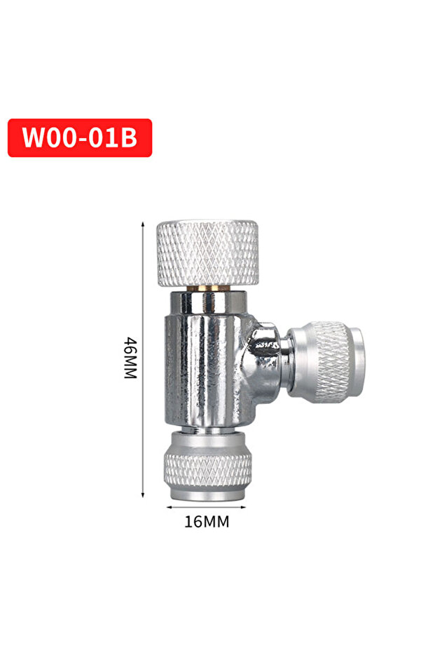 W00-01B-double head ZRDR high quality needle valve regulator suit 4*6mm co2 special tube for aquariu