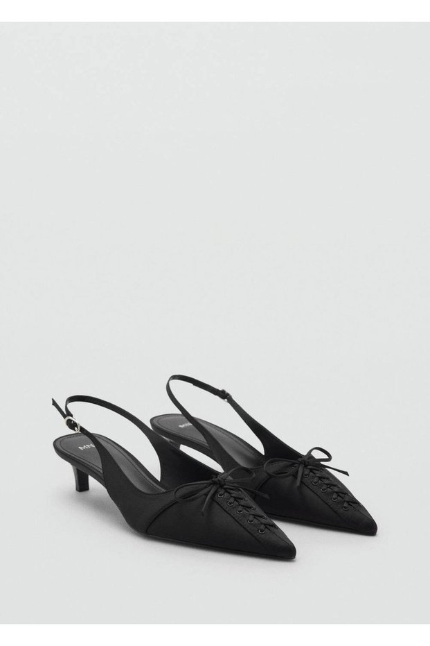 Pointed Toe Tie Detailed High Heels