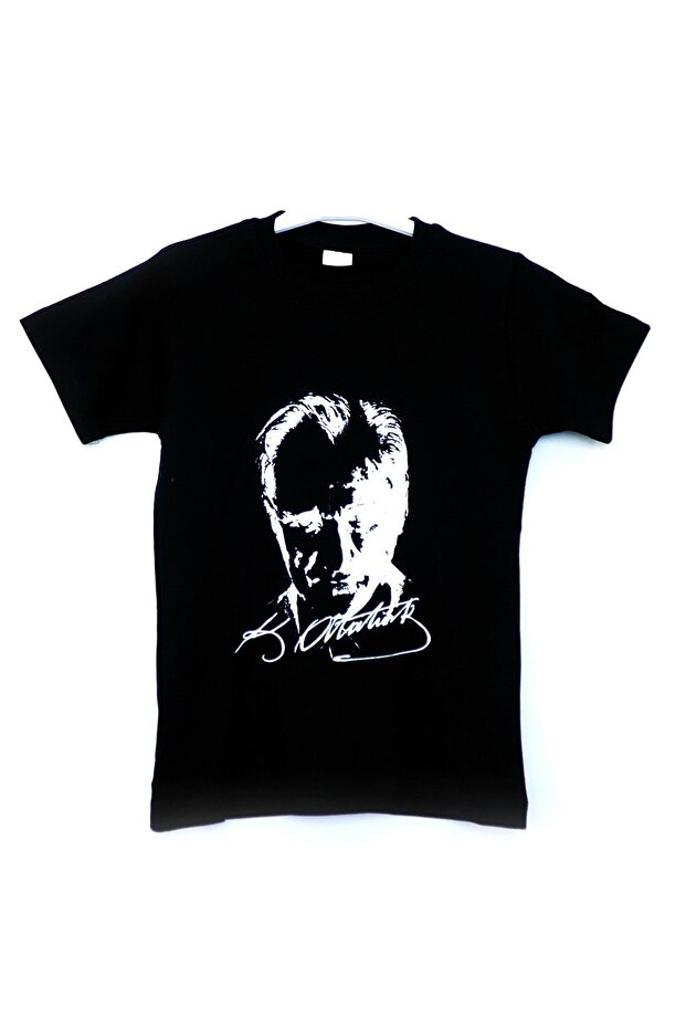 SHORT SLEEVE ATATURK PRINTED T-SHIRT