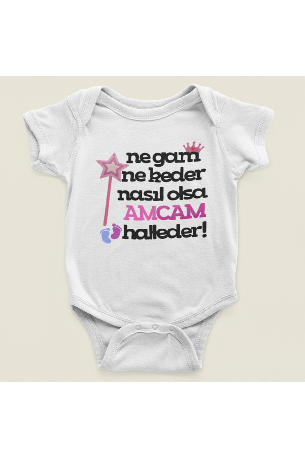 My Uncle Will Take Care of It! Written Cotton Soft Unisex Snap Fastener Bodysuit