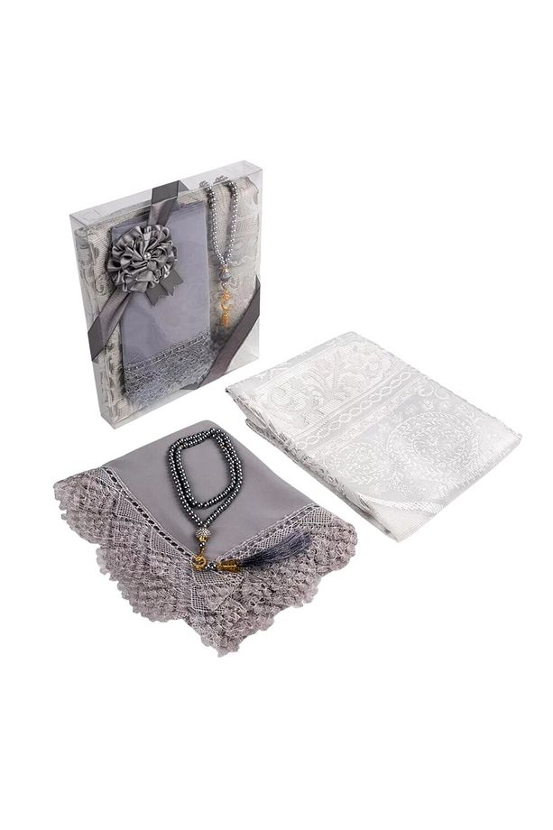 Tesbih Seccade Şal Hediyelik Set  ( Mevlüt & Hac Umre Hediyelik ) - 1