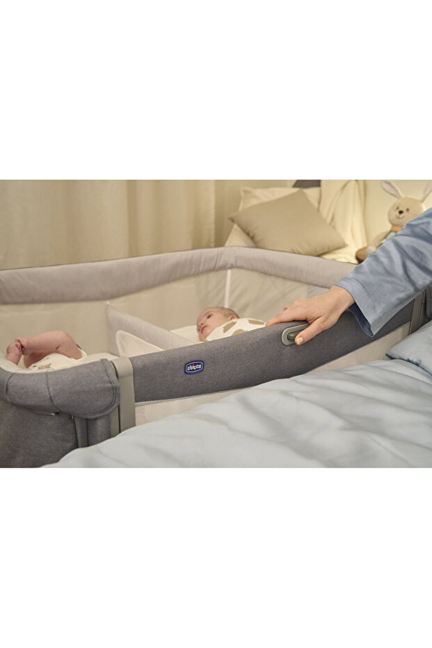 NEXT2ME TWINS CO-SLEEP. CRIB MAGNET GREY - 8