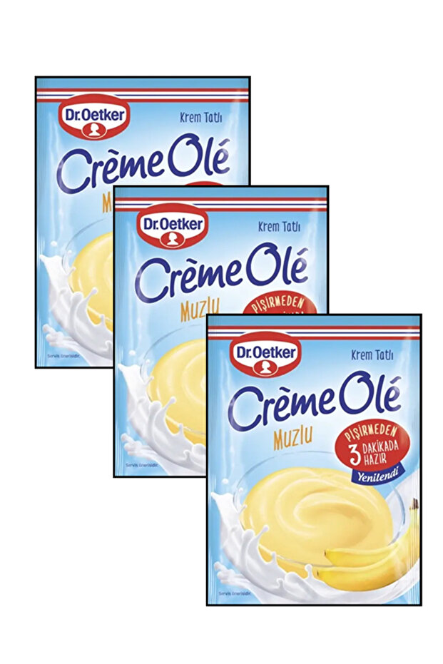 PRATİK TATLI SETLERİ, CREME OLE MUZLU