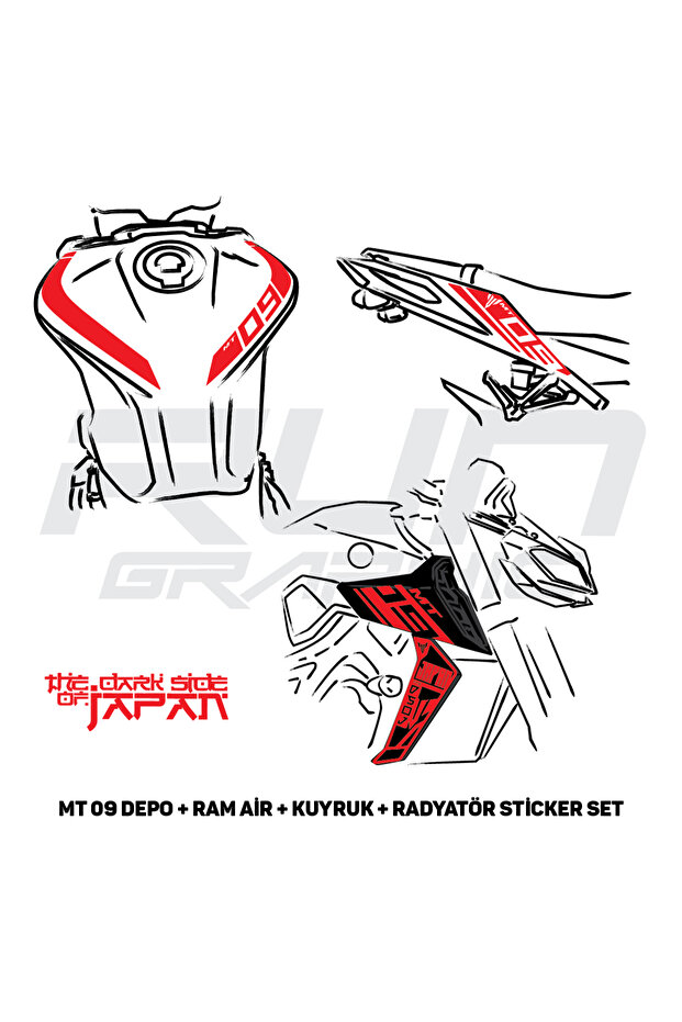 Mt 09 Gen2 Sticker Set