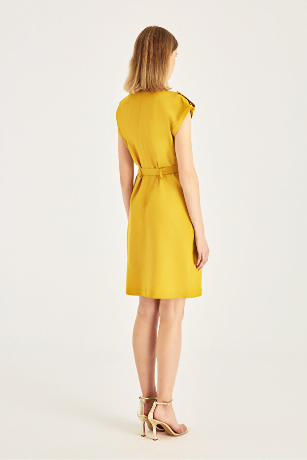 Kolsuz Çıtçıtlı Elbise - 4