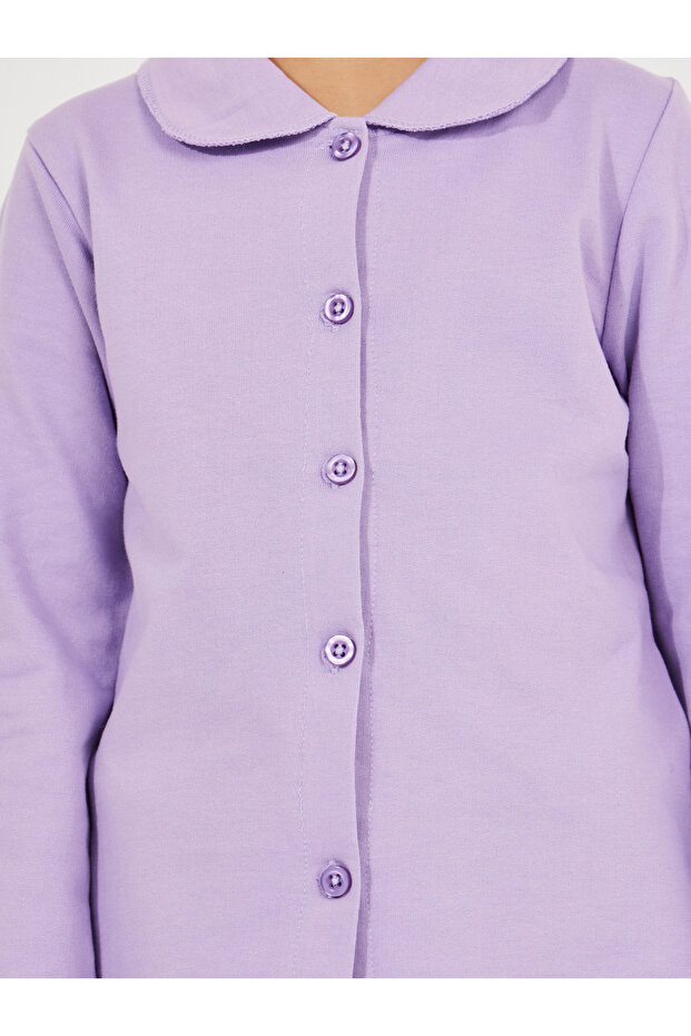 طقم قميص بياقة وأزرار وبيجاما - 3