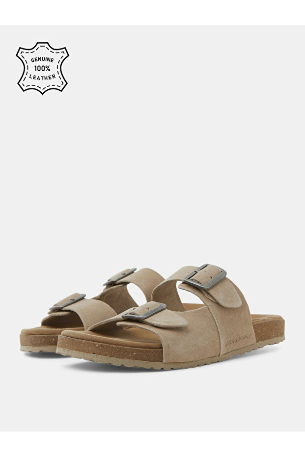 Double Buckle Strap Louis Suede Sandal