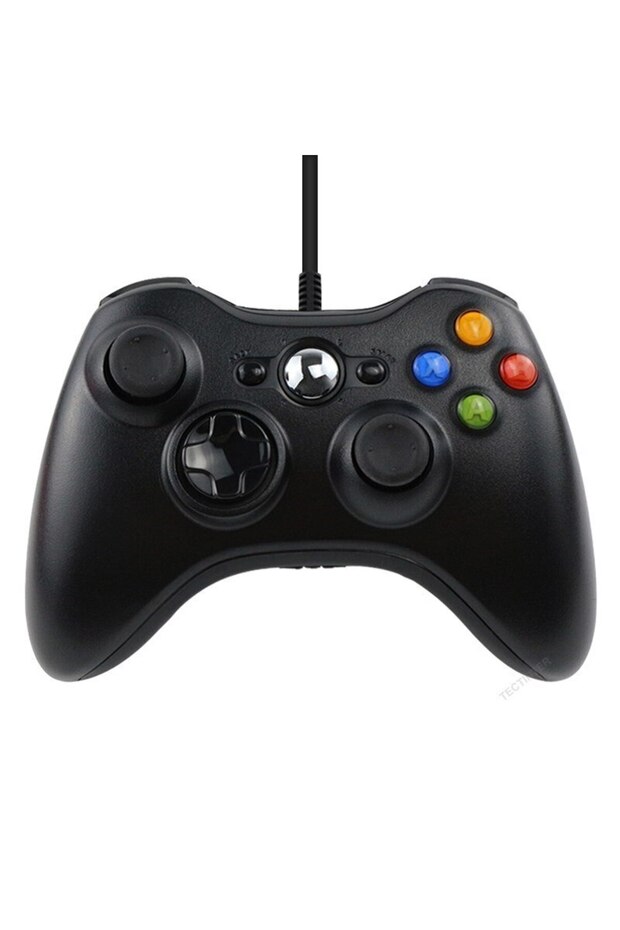 Black USB Wired Game Controller For Xbox360 Console Joypad For Win 7/8/10 PC Joystick Cont - 1
